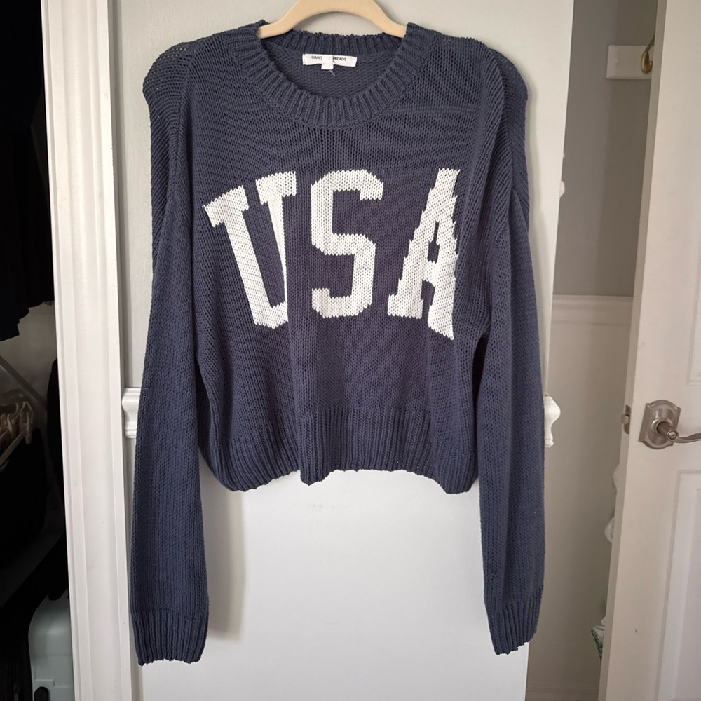Grayson Threads USA Cropped Knit Sweater – Size Medium